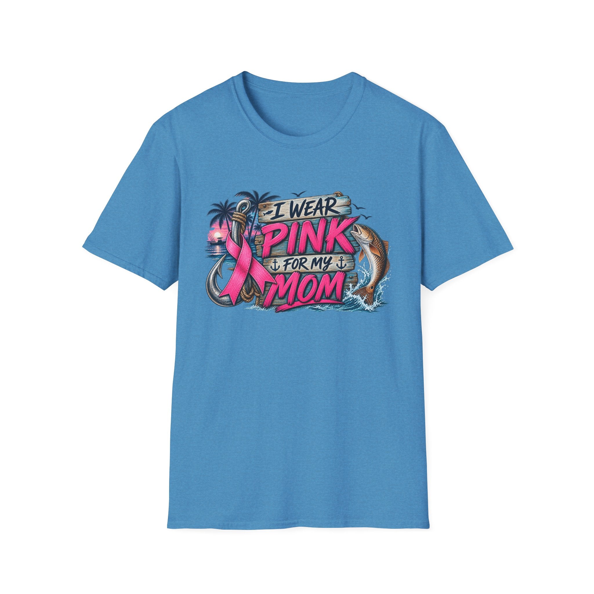 Men/Women's "I Wear Pink For My Mom" Graphic  T‑Shirt