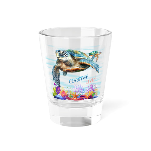 Sea Turtle Shot Glass — Coastal Vibes 1.5oz