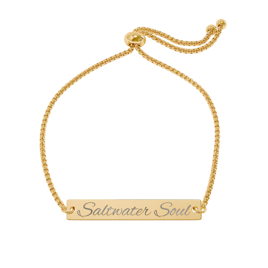 Personalized Engraved Bar Bracelet