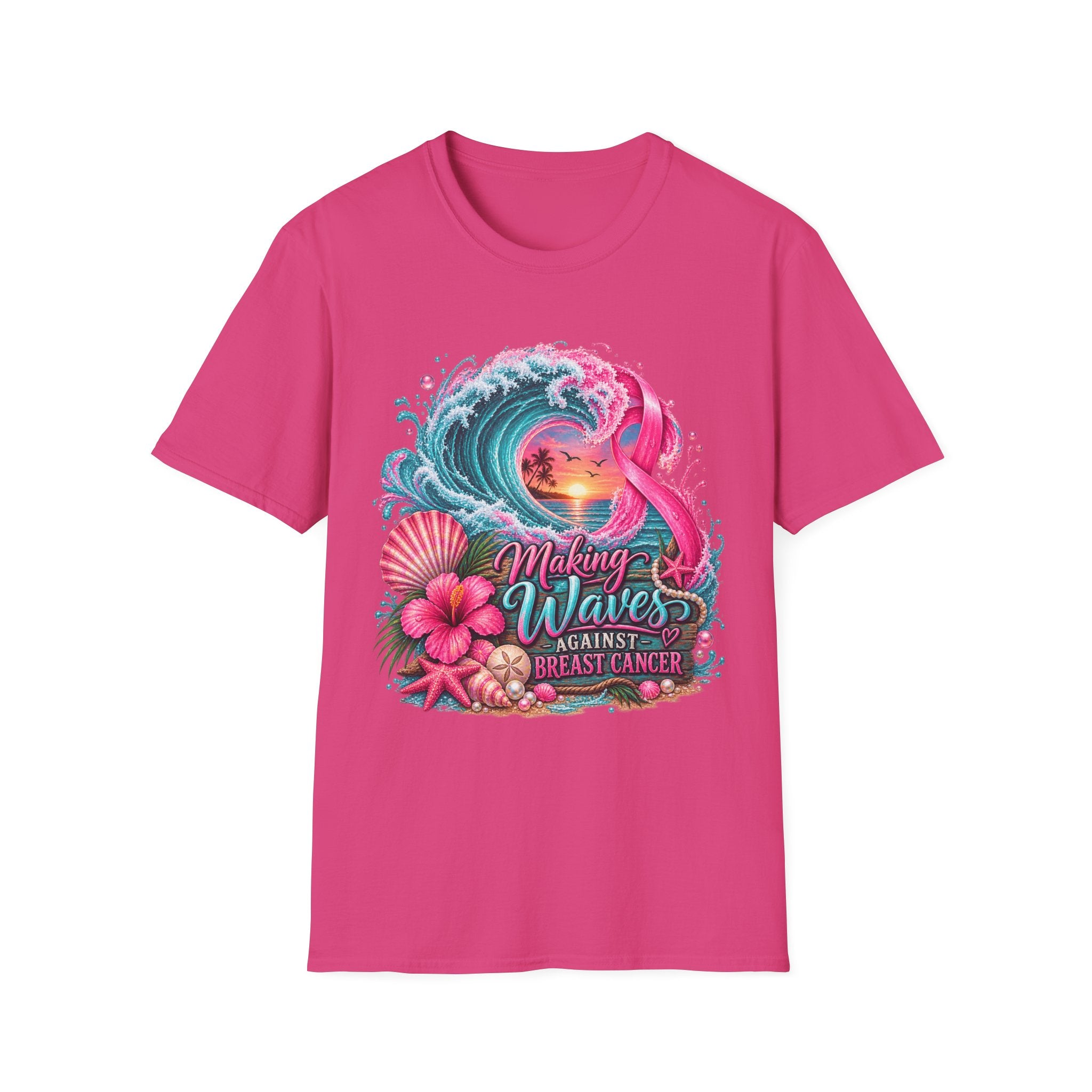 "Making Waves against Breast Cancer" Graphic T-Shirt
