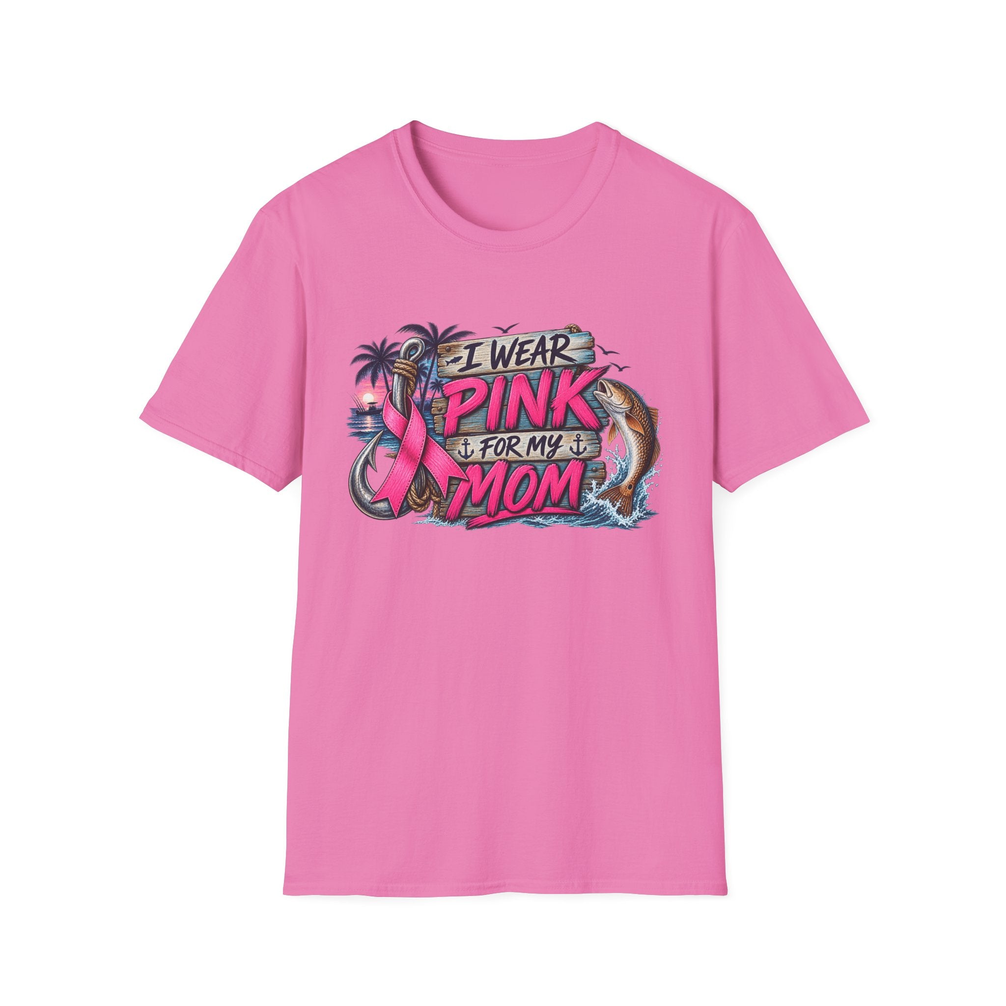 Men/Women's "I Wear Pink For My Mom" Graphic  T‑Shirt