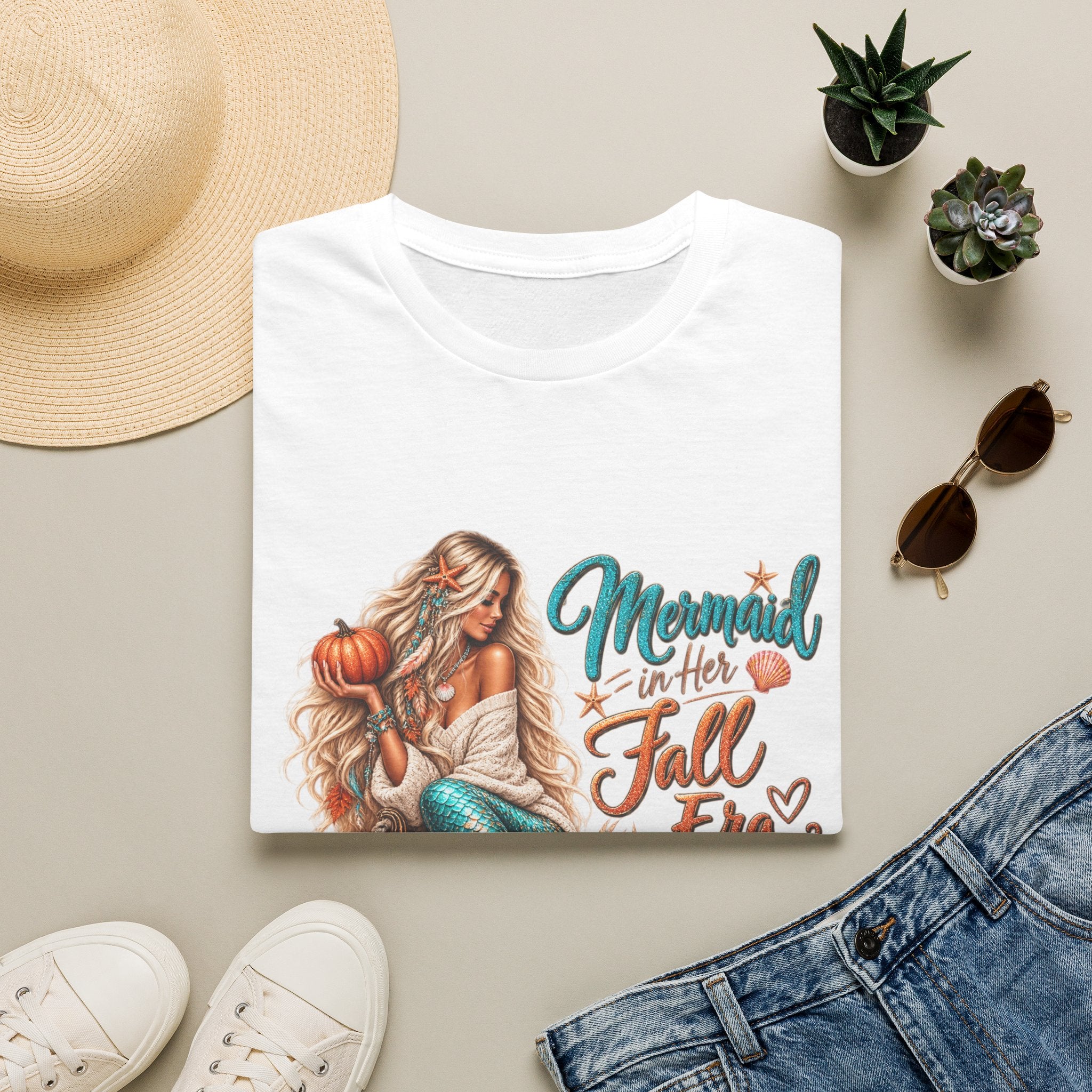 Women's "Mermaid in her Fall Era" T-Shirt