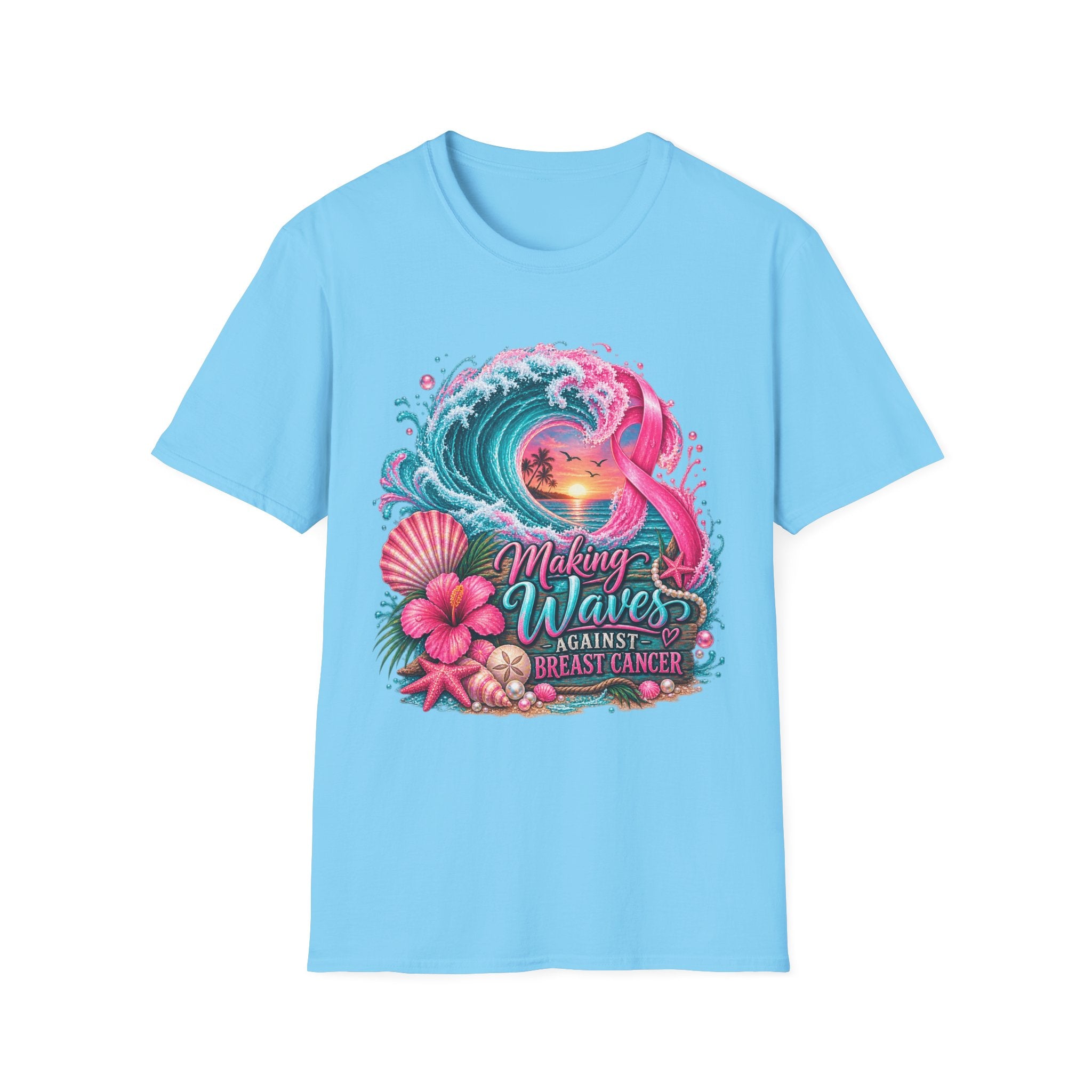 "Making Waves against Breast Cancer" Graphic T-Shirt