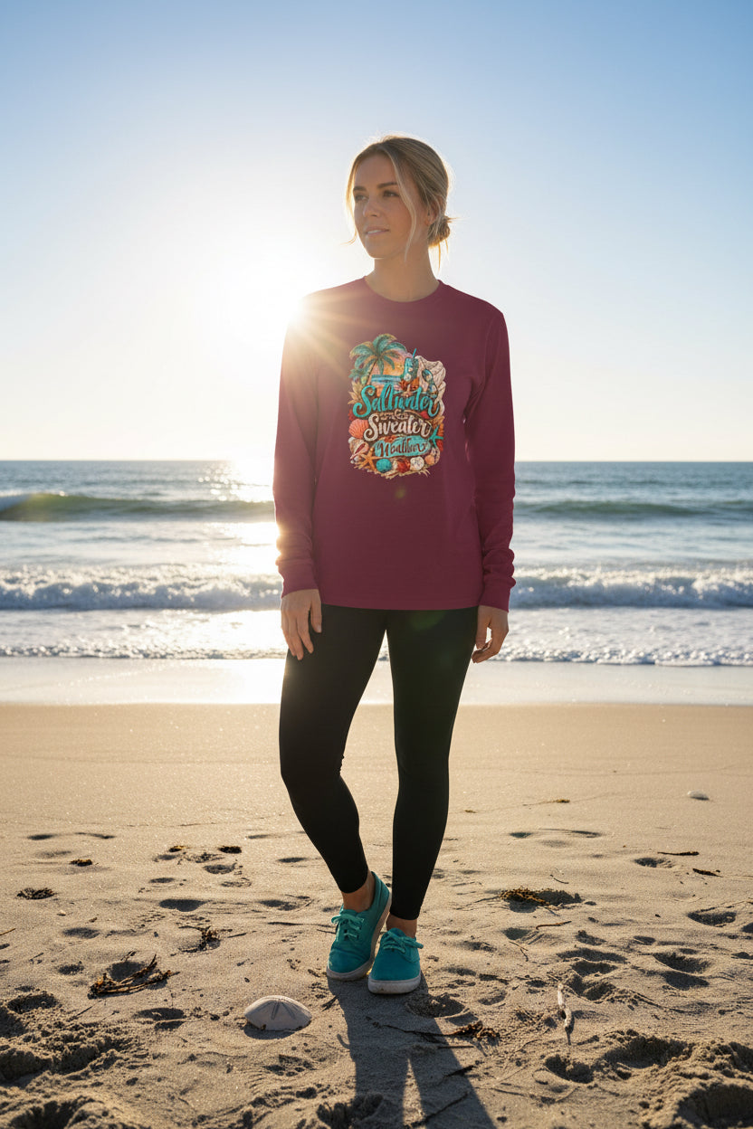 Women's "Saltwater & Sweater Weather" Long Sleeve