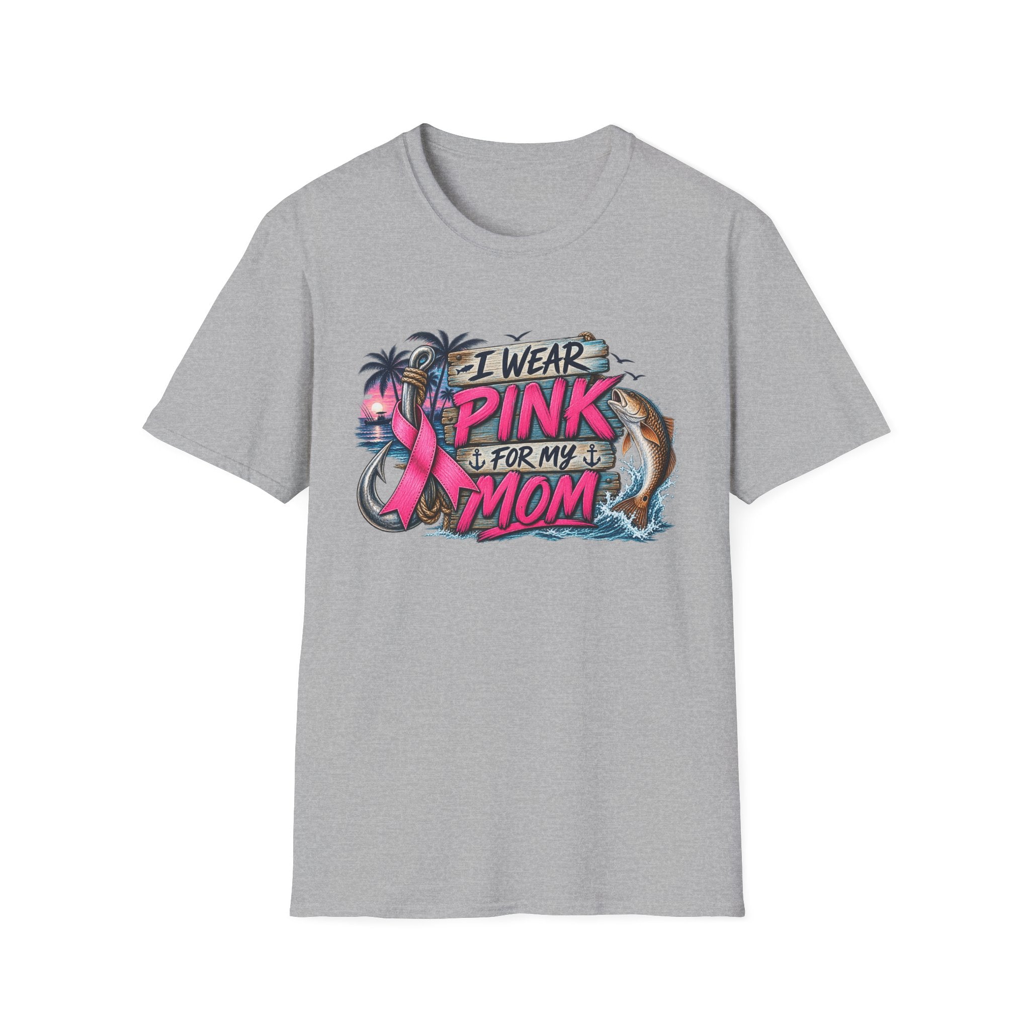 Men/Women's "I Wear Pink For My Mom" Graphic  T‑Shirt