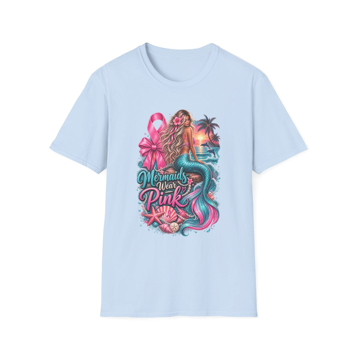 "Mermaids Wear Pink" Graphic T-Shirt