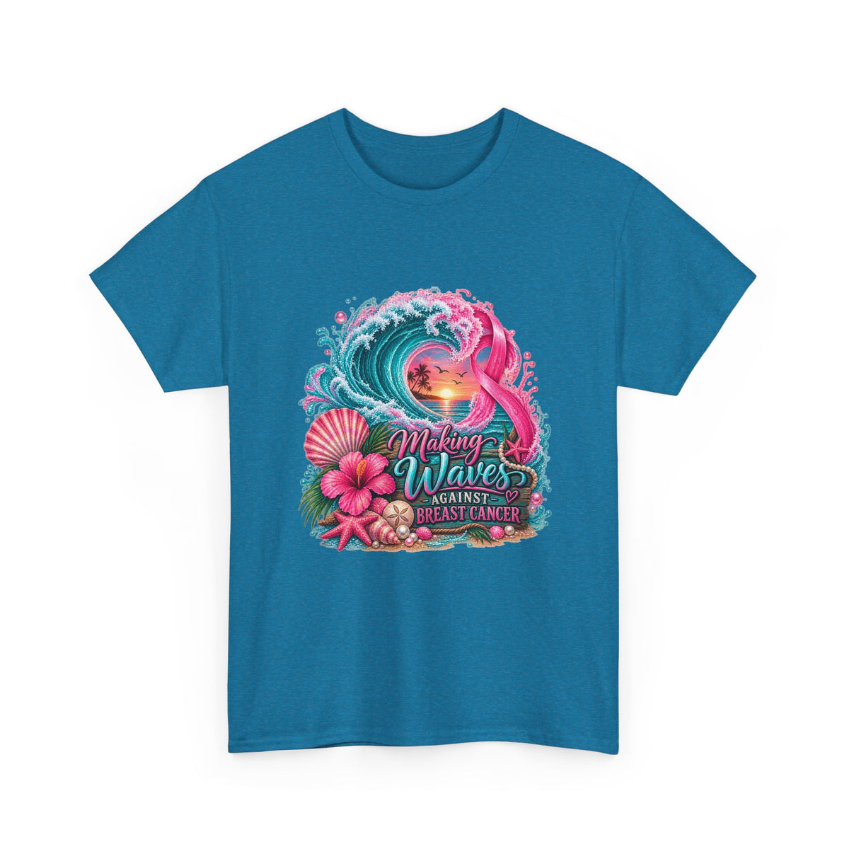 "Making Waves Against Breast Cancer" Graphic T-Shirt