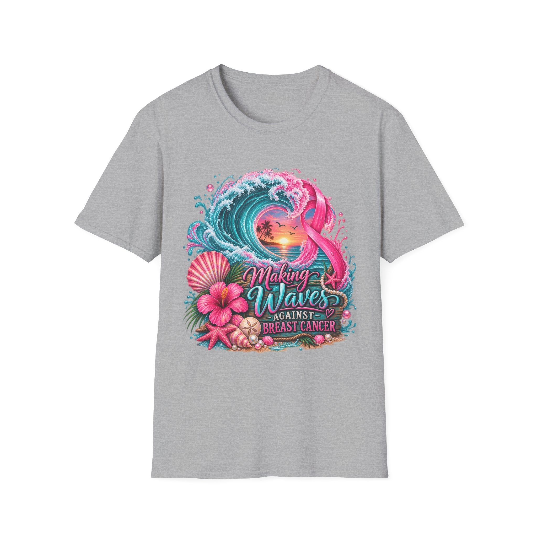 "Making Waves against Breast Cancer" Graphic T-Shirt
