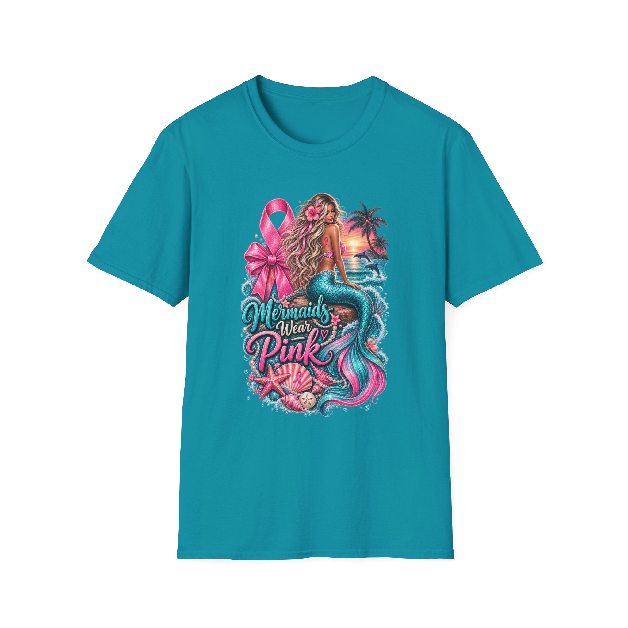 "Mermaids Wear Pink" Graphic T-Shirt