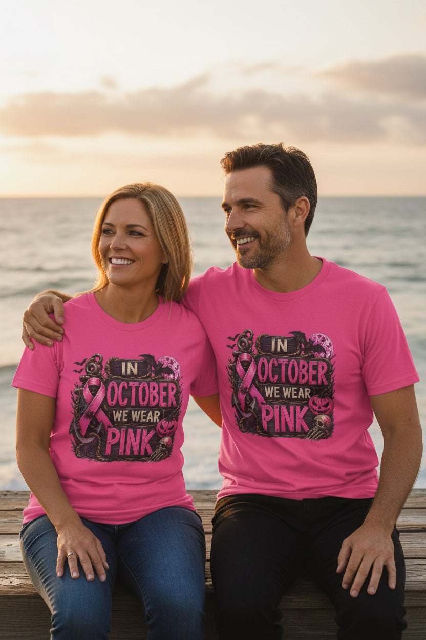 "In October We Wear Pink" Graphic T-Shirt