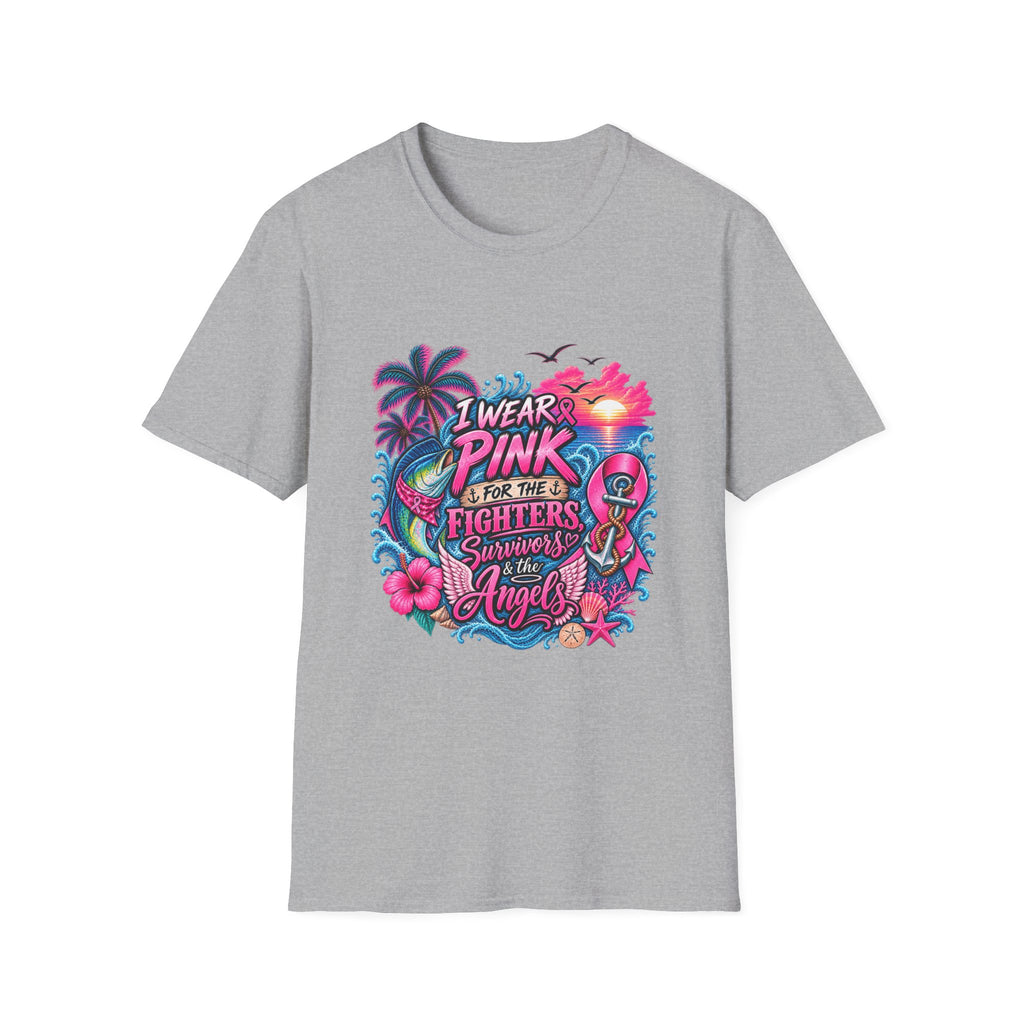 "I wear Pink for the Fighters, Survivors, & the Angels" Graphic T-Shirt