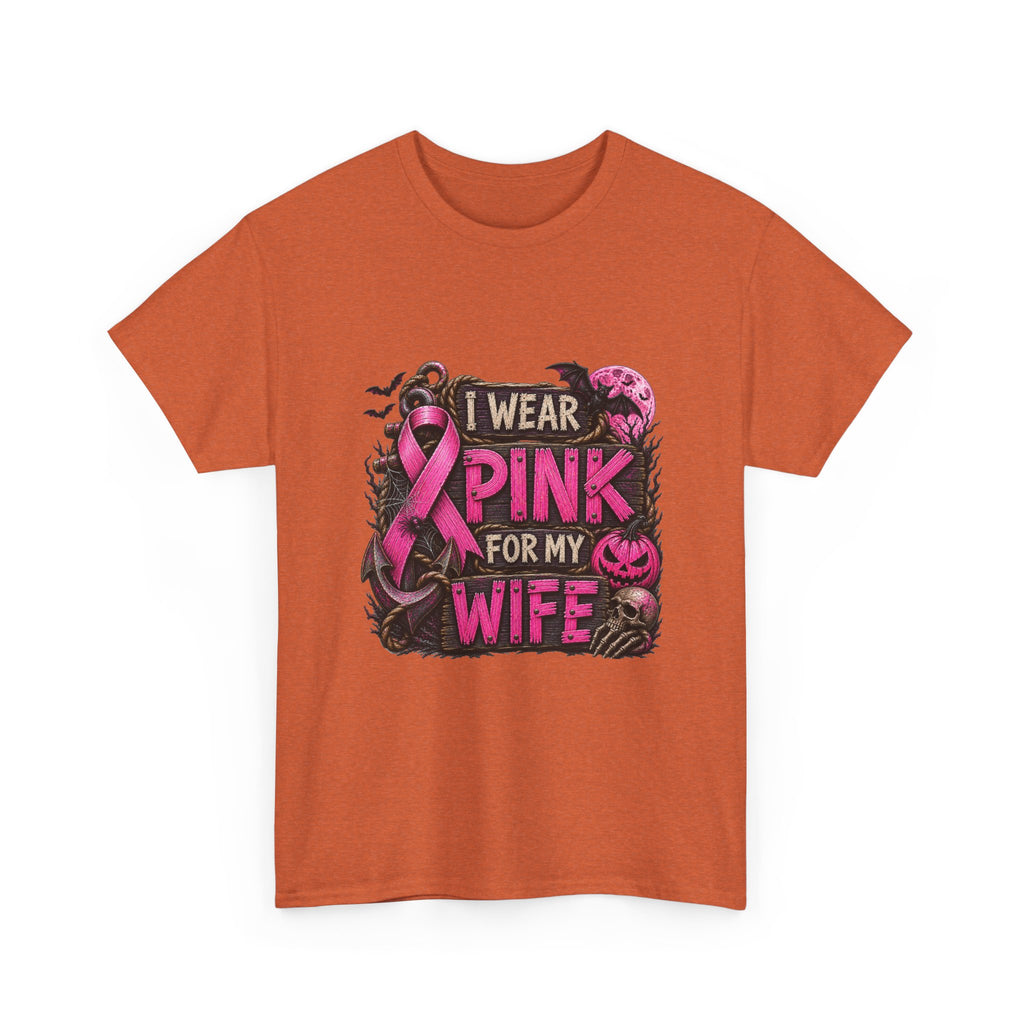 "I Wear Pink for My Wife" Halloween Graphic T-Shirt