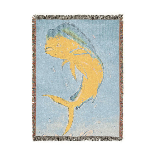 Woven Mahi Graphic Throw Blanket