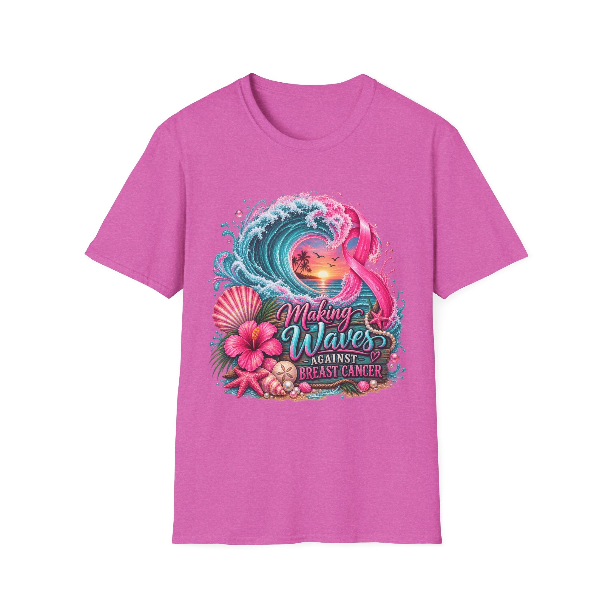 "Making Waves against Breast Cancer" Graphic T-Shirt
