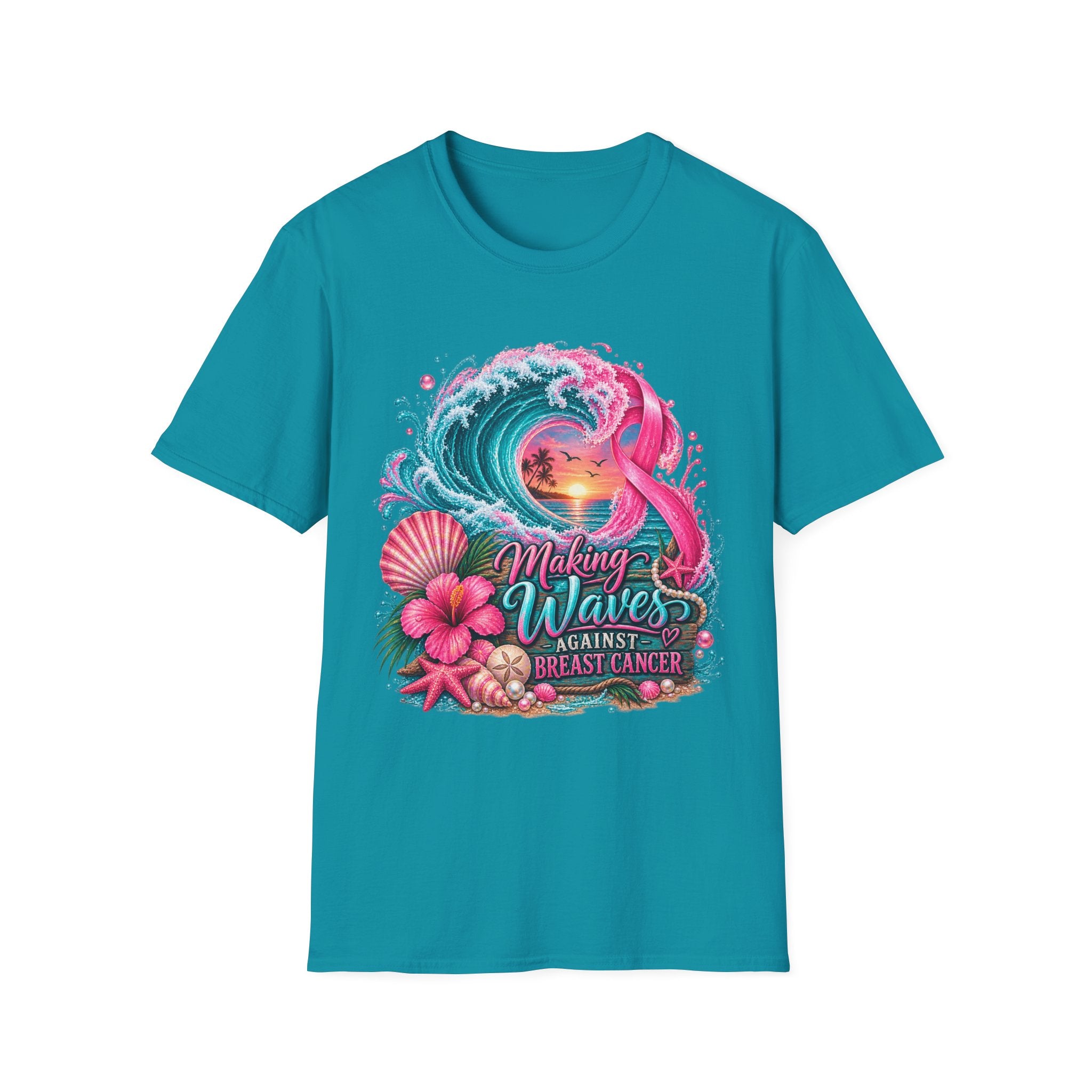 "Making Waves against Breast Cancer" Graphic T-Shirt