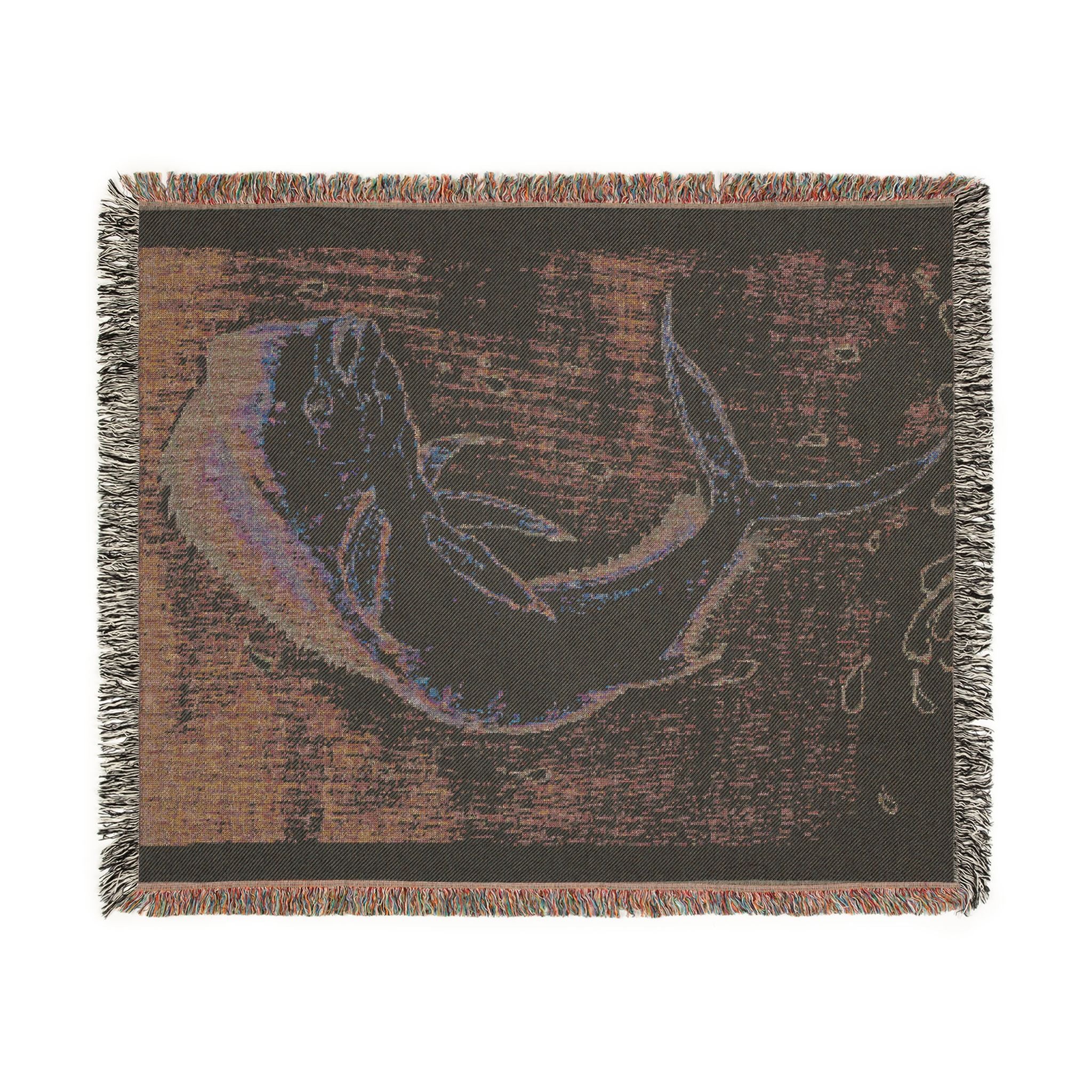 Woven Mahi Graphic Throw Blanket