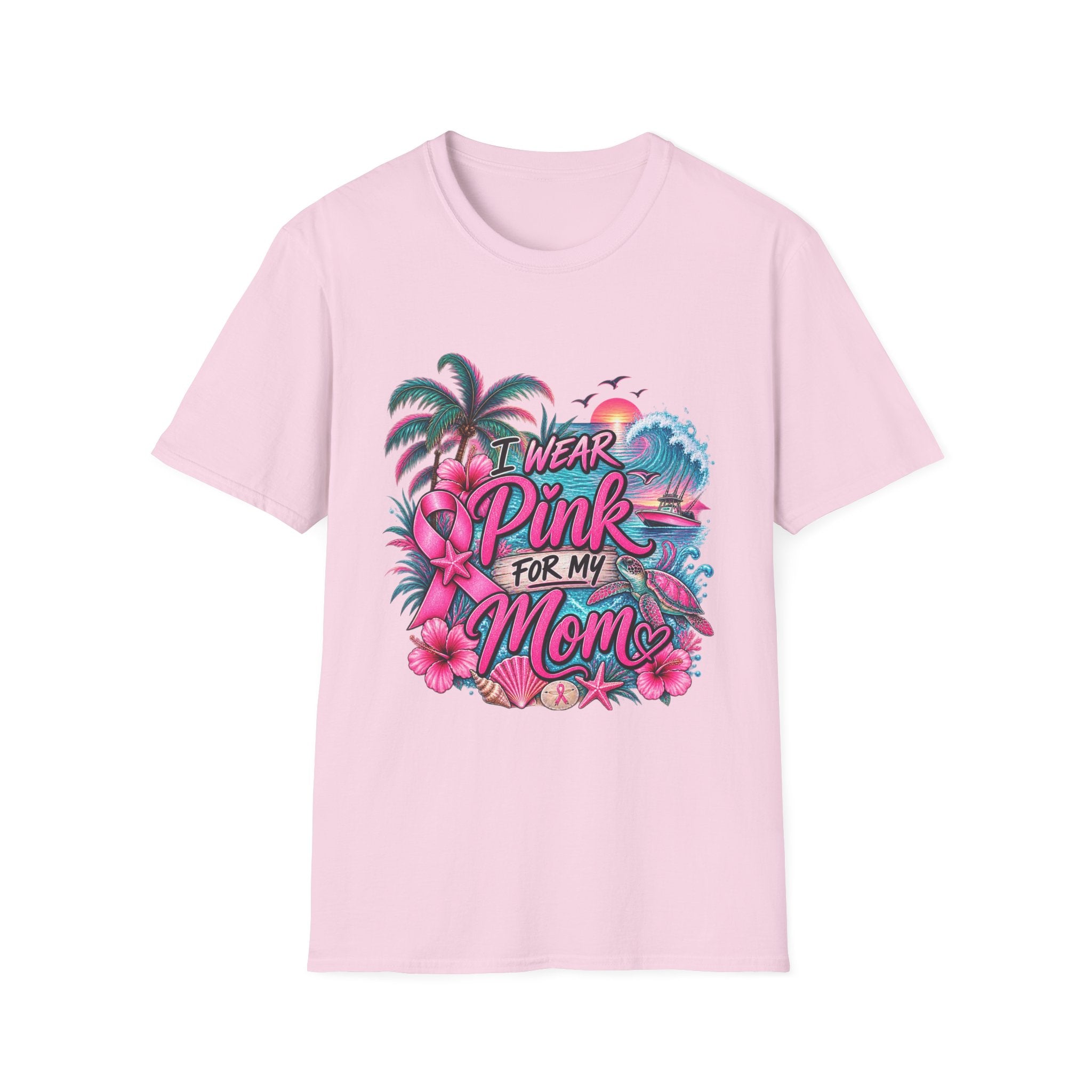 "I Wear Pink for My Mom" Graphic T- Shirt