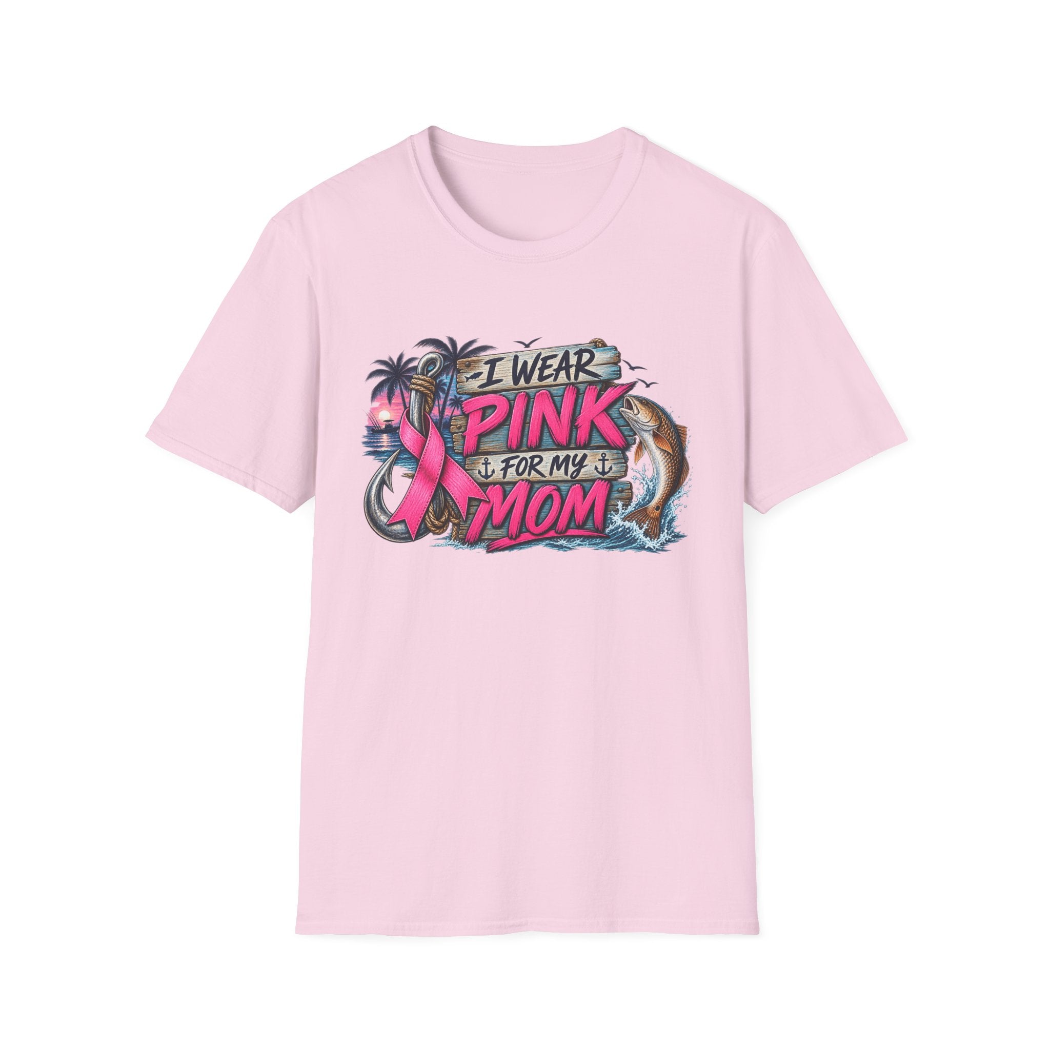 Men/Women's "I Wear Pink For My Mom" Graphic  T‑Shirt