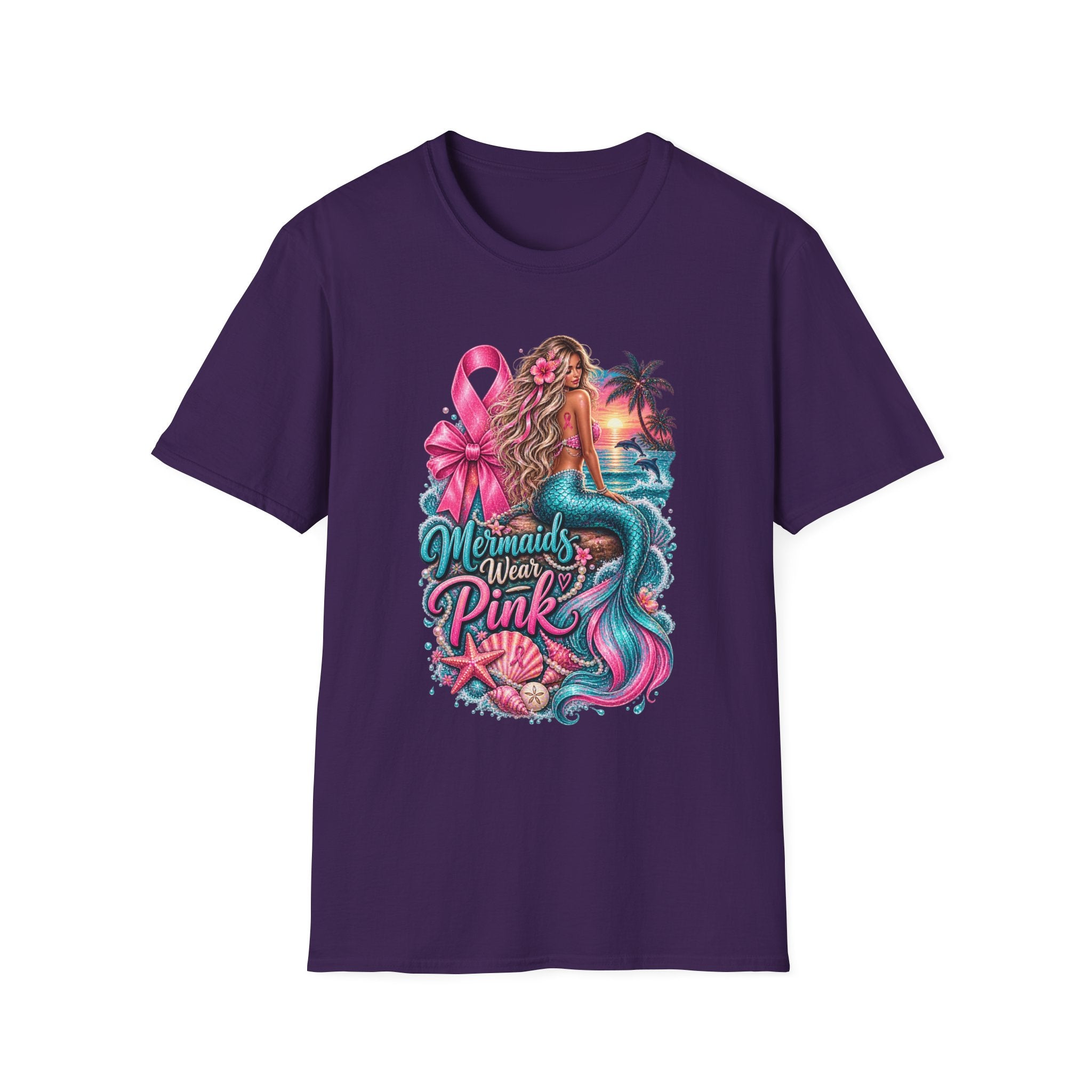 "Mermaids Wear Pink" Graphic T-Shirt
