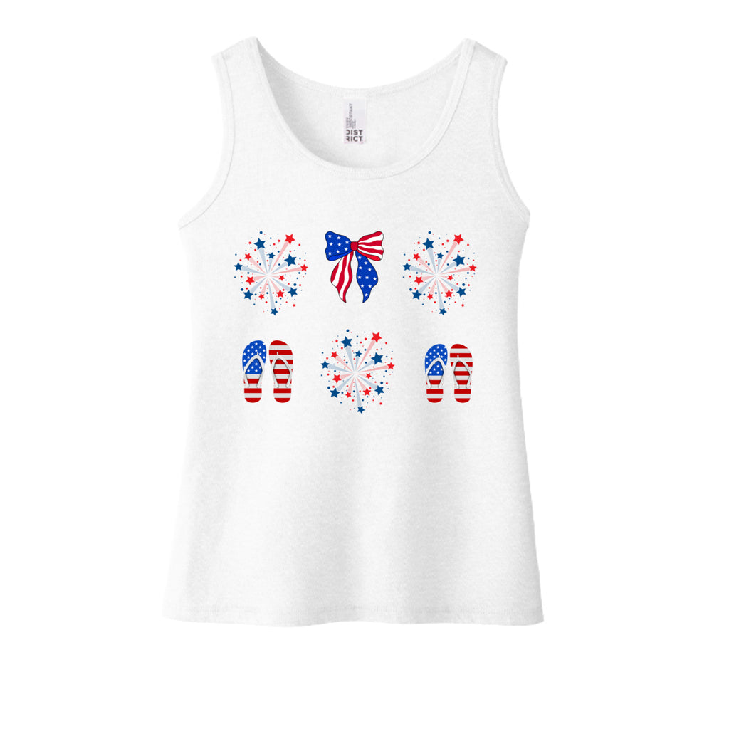 Girl's Stars & Flipflops Tank