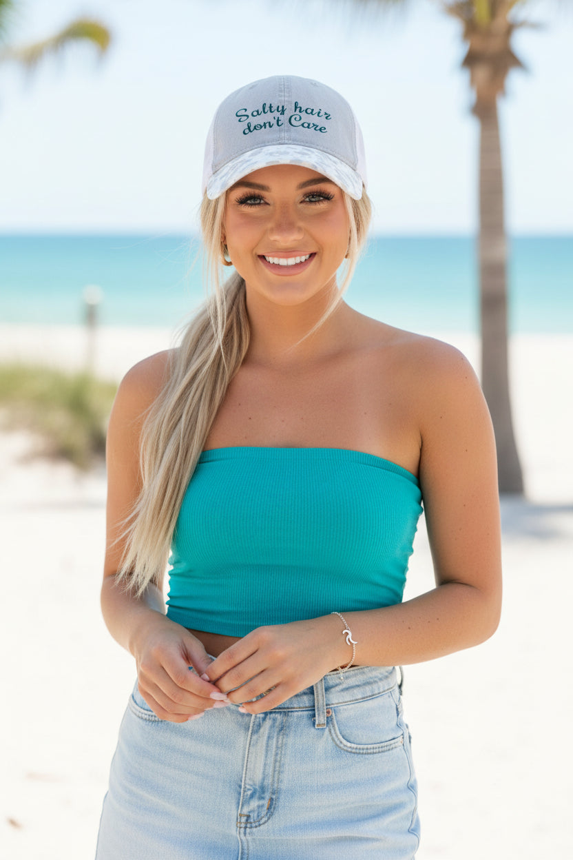Women's Salty hair Ponytail Cap