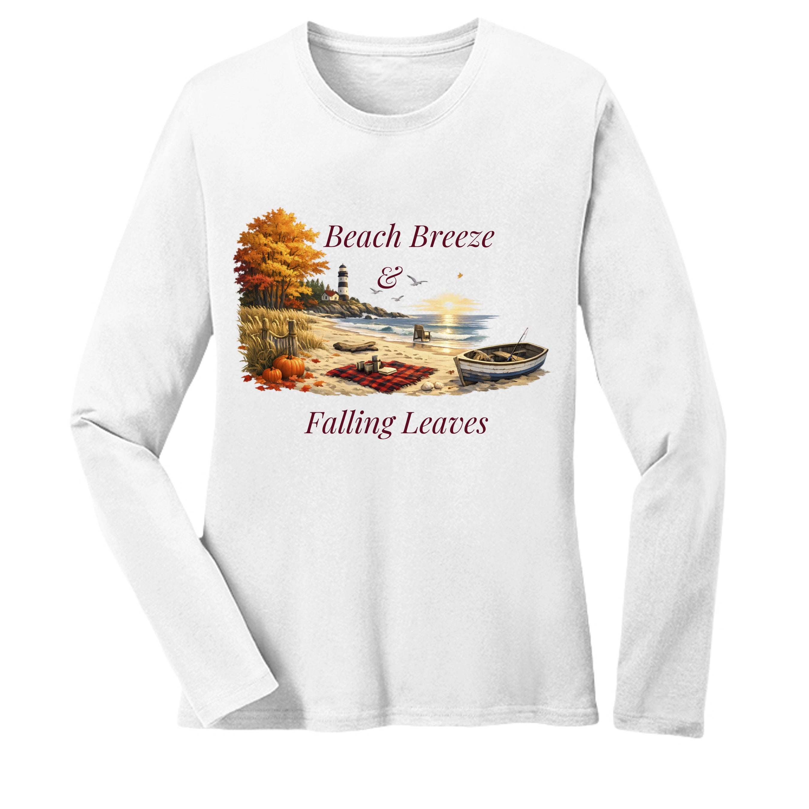 Beach Breeze & Falling Leaves Long Sleeve