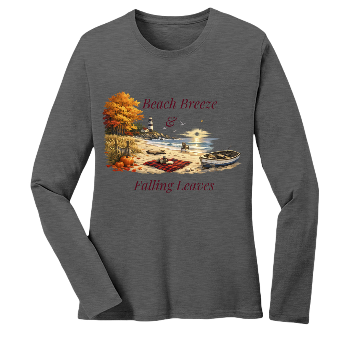Dark Heather Grey - LPC54LS - FRONT