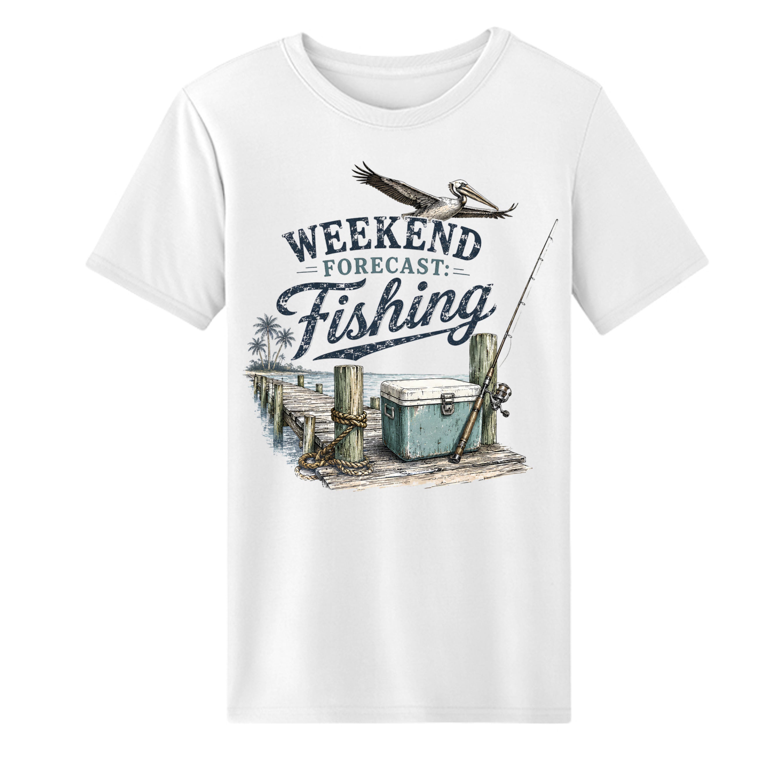 Men/Women's Weekend forecast fishing T-Shirt