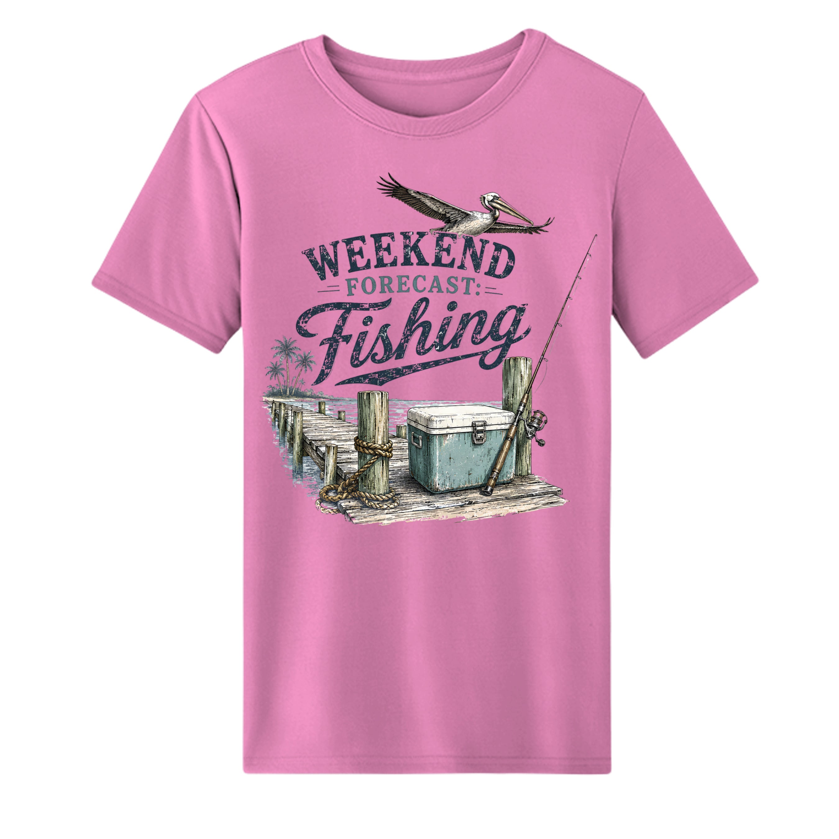 Men/Women's Weekend forecast fishing T-Shirt